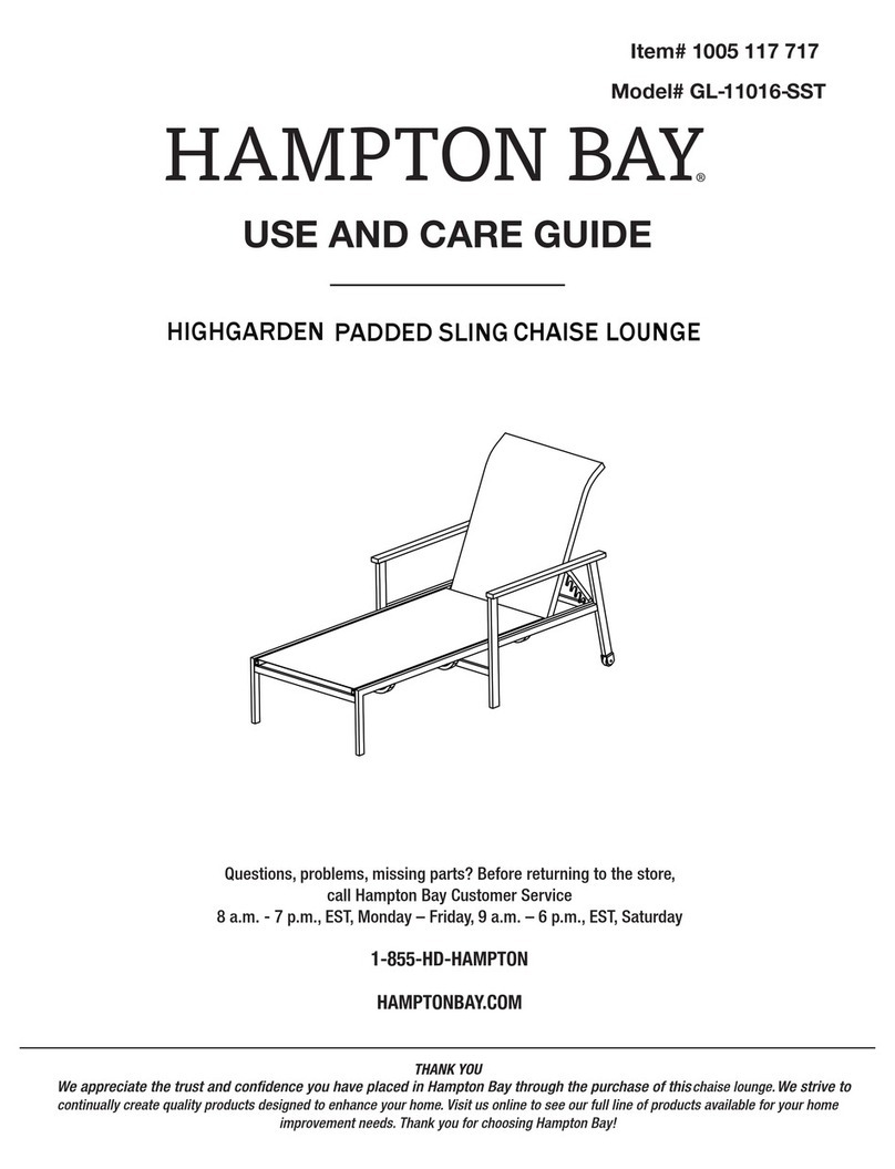 HAMPTON BAY HIGHGARDEN GL-11016-SST User manual