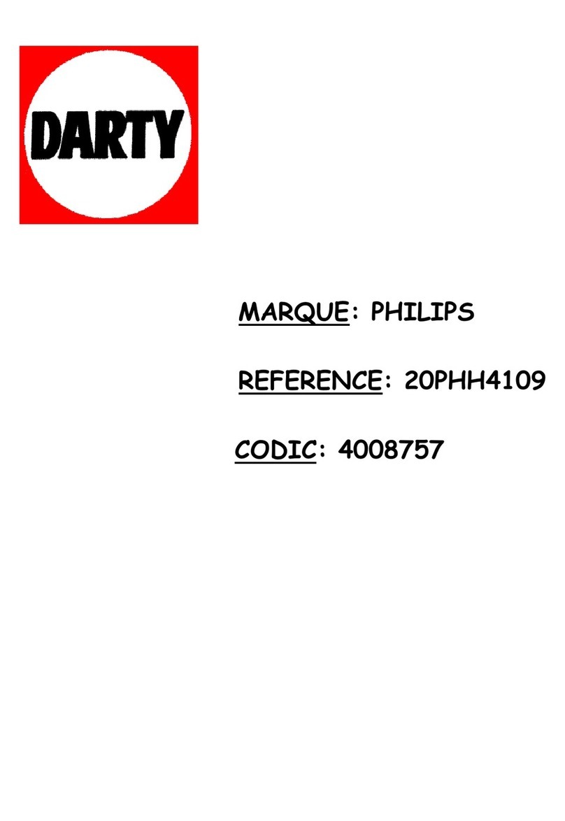 Philips 20PHH4109 User manual Philips 20PHH4109 User manual