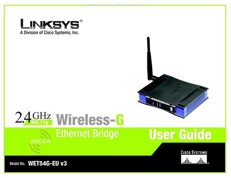 Cisco Linksys WET54G-EU v3 User manual