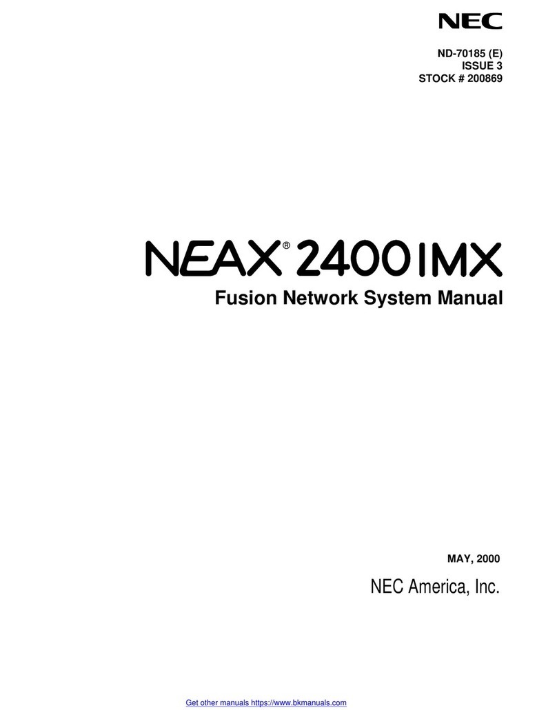 NEC NEAX 2400 IMX User manual
