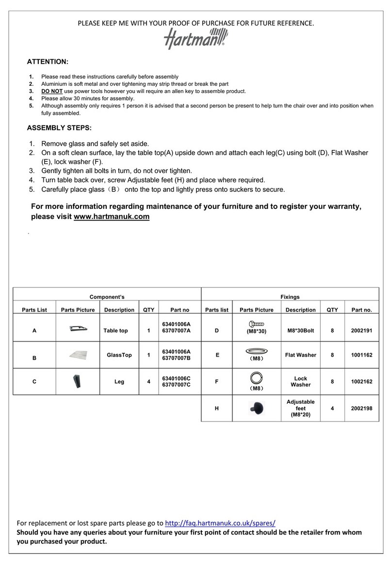 Hartman Apollo 63401006 User manual Hartman Apollo 63401006 User manual