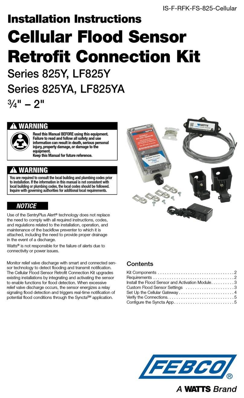 Watts FEBCO 825Y Series User manual