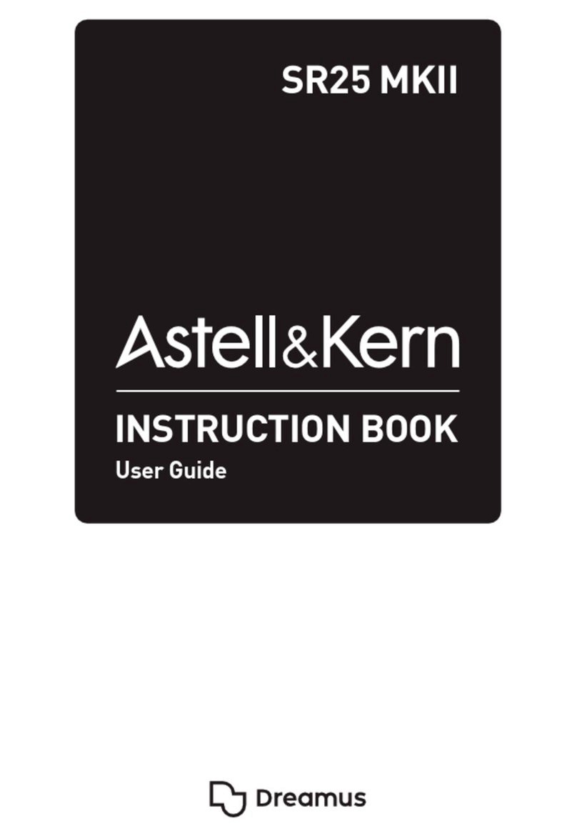 Dreamus Astell&Kern SR25 MKII Instruction book