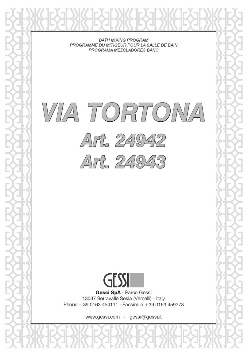 Gessi VIA TORTONA 24942 manual