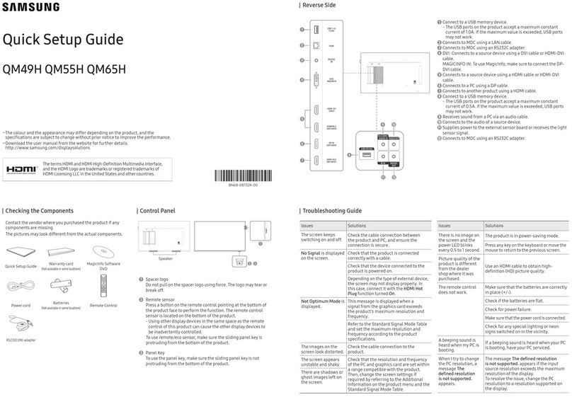 Samsung QM65H User manual
