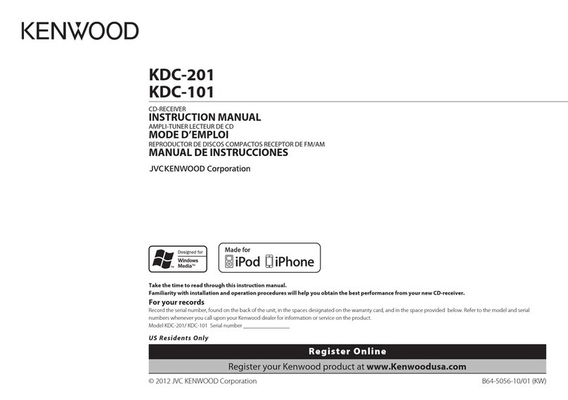 Kenwood KDC-101 User manual