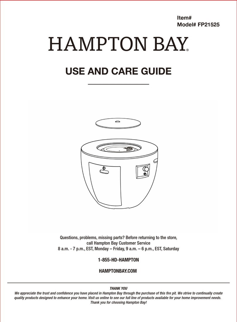 HAMPTON BAY FP21525 Use and care guide