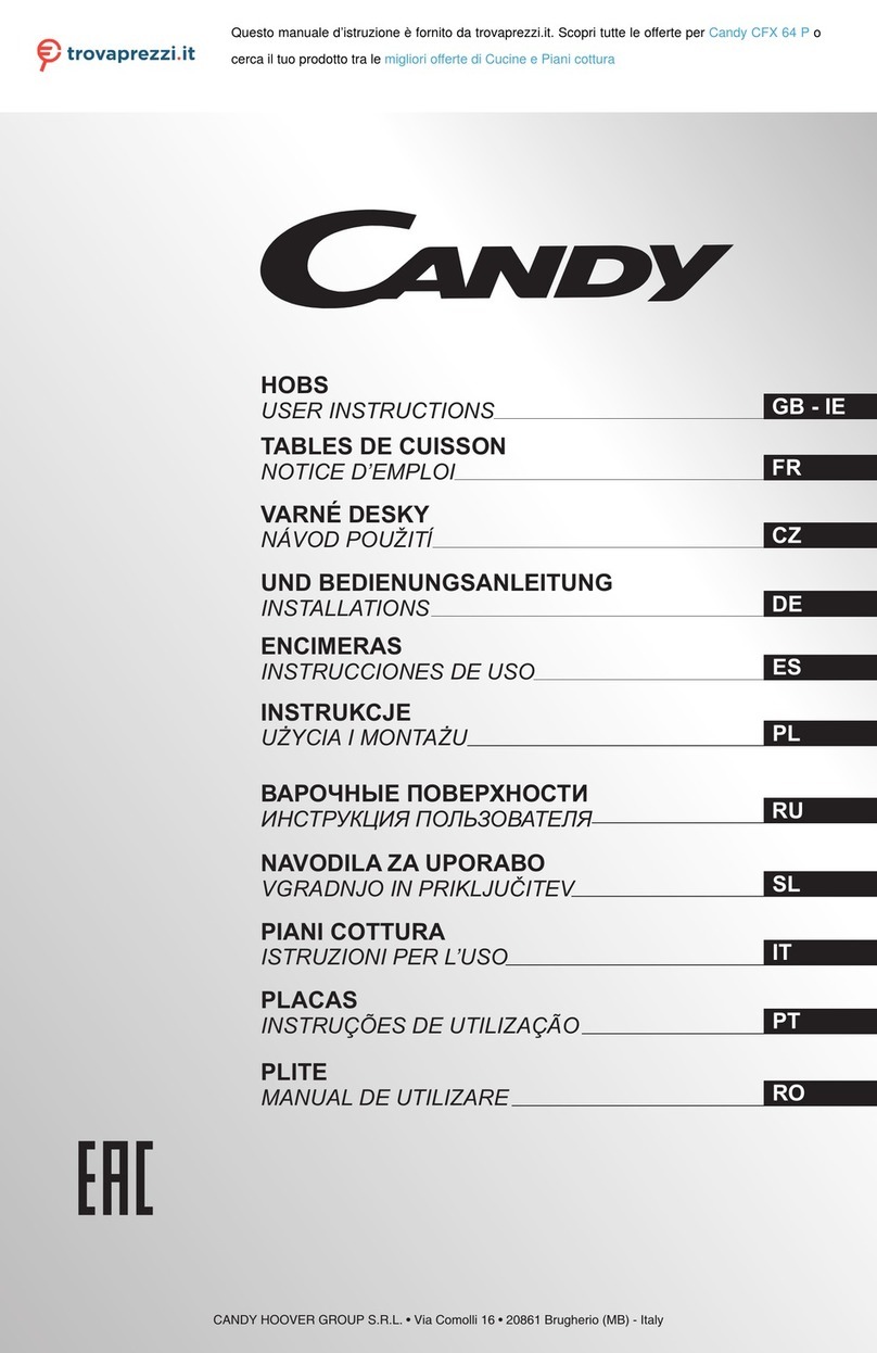 Candy CFX 64 P User manual