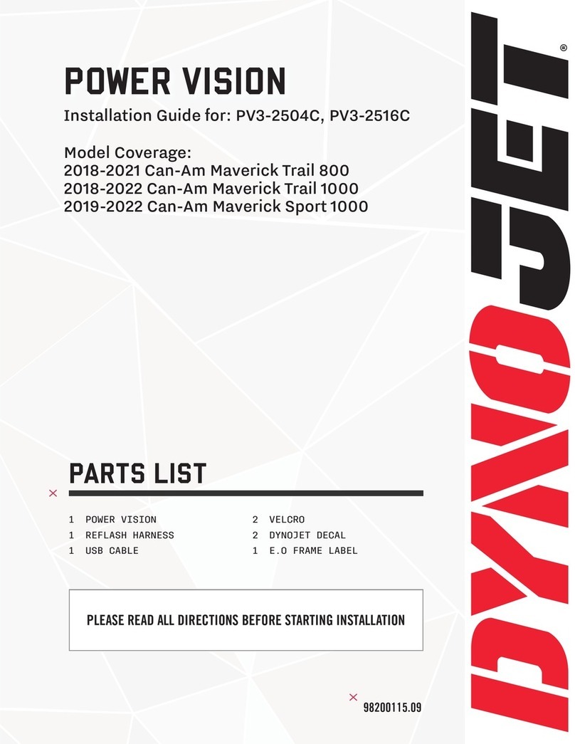 Dynojet POWER VISION PV3-2504C User manual Dynojet POWER VISION PV3-2504C User manual