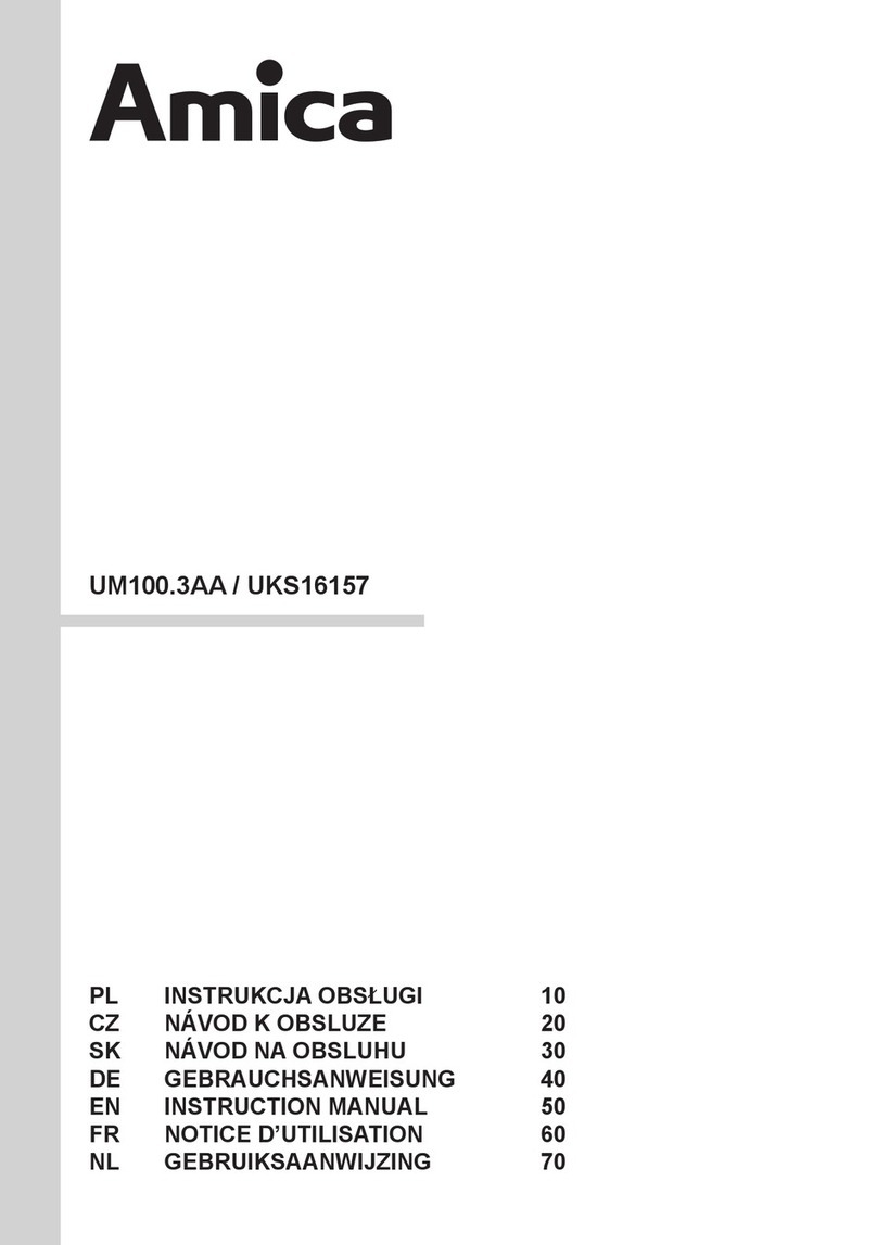 Amica UM100.3AA instruction manual