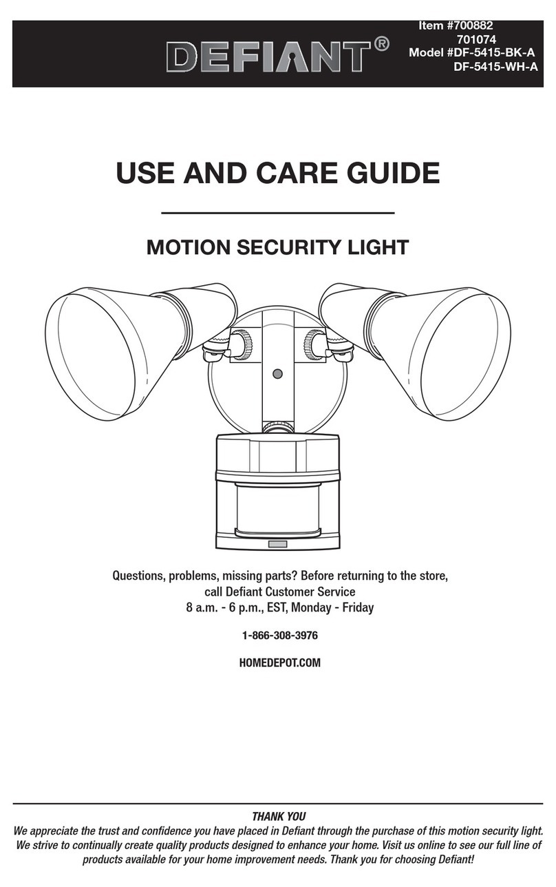 Defiant DF-5415-BK-A Use and care guide