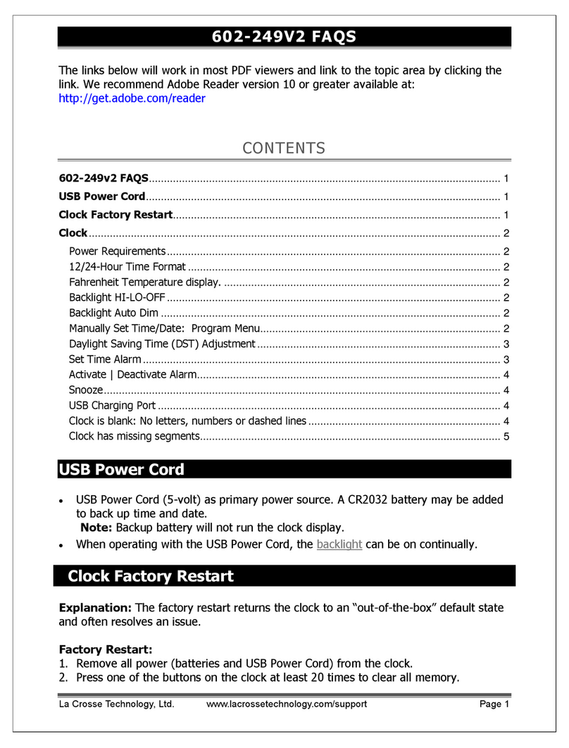 La Crosse Technology 602-249V2 Faqs
