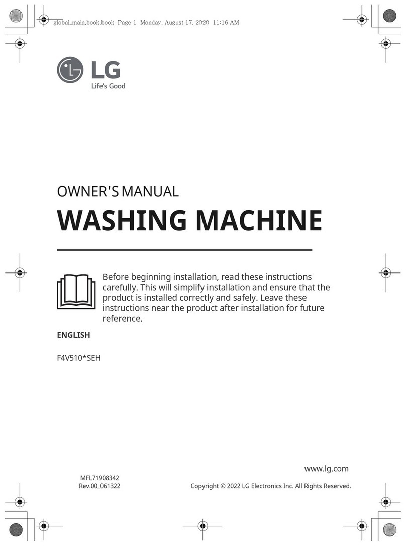 LG F4V510 SEH Series User manual