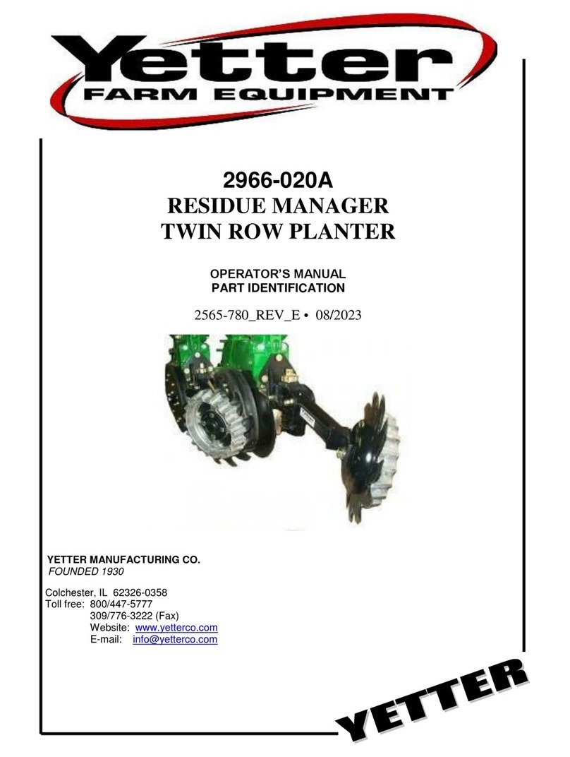 Yetter 2966-020A User manual Yetter 2966-020A User manual