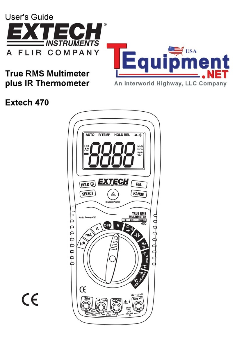FLIR Extech 470 User manual