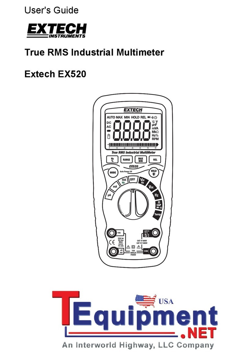 Extech Instruments EX520-S User manual