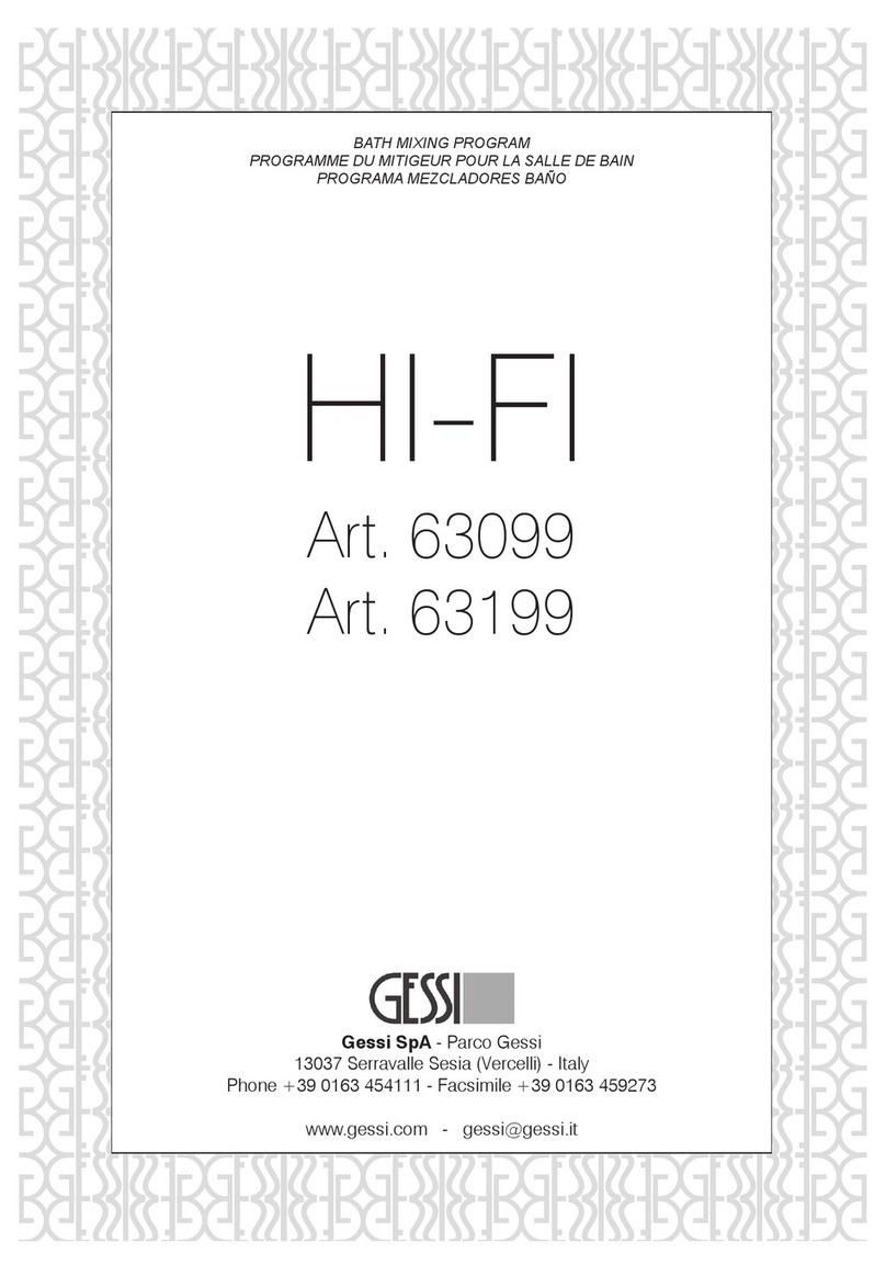 Gessi HI-FI 63099 manual