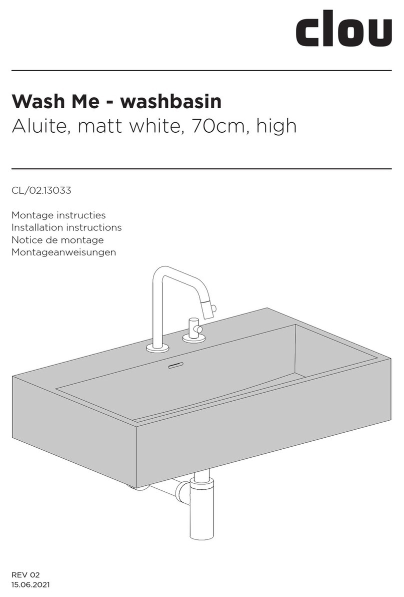 Clou Wash Me CL/02.13033 installation instructions