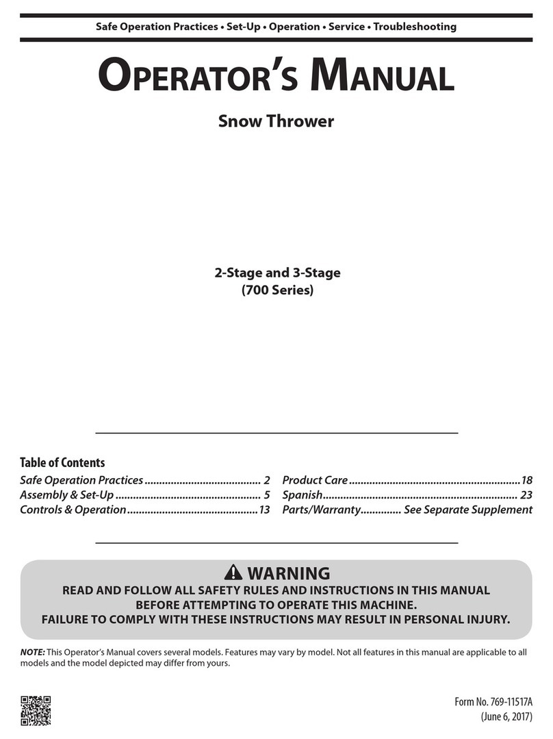 Cub Cadet 700 Series User manual