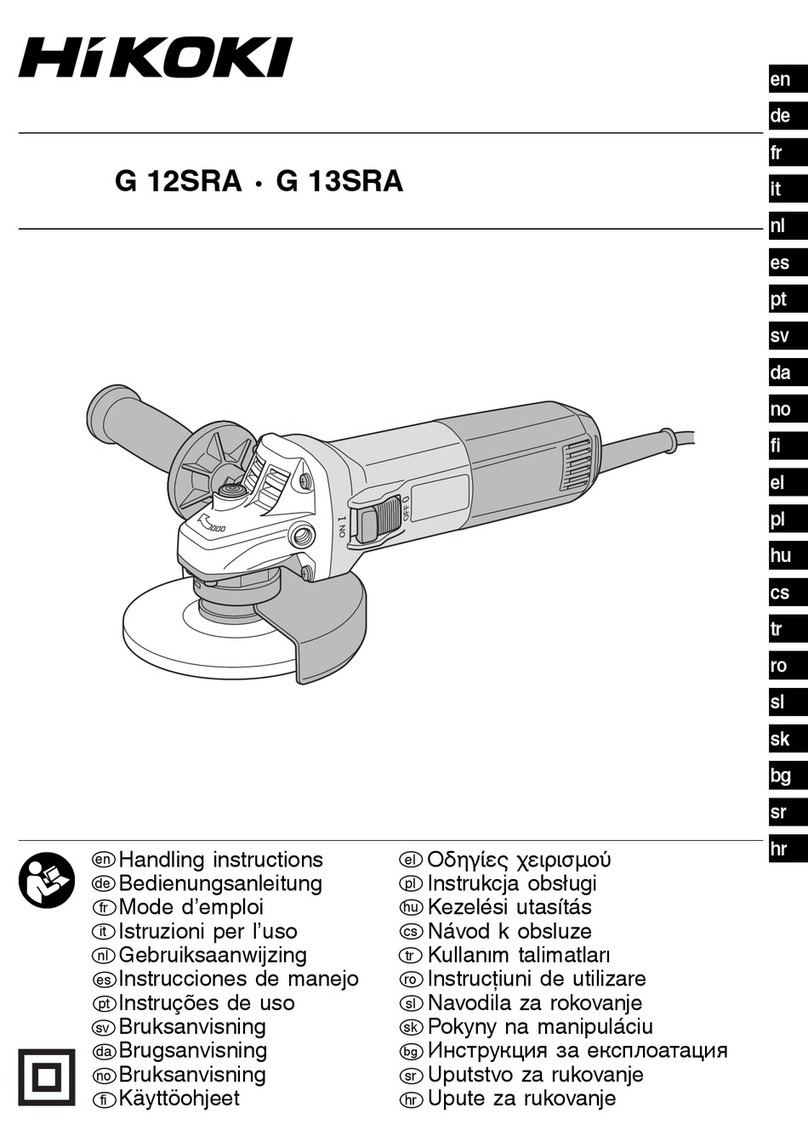 HIKOKI G 12SRA Handling instructions