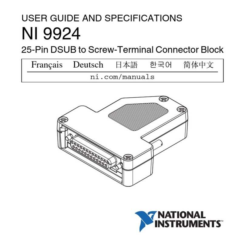 National Instruments NI 9924 USER GUIDE AND SPECIFICATIONS