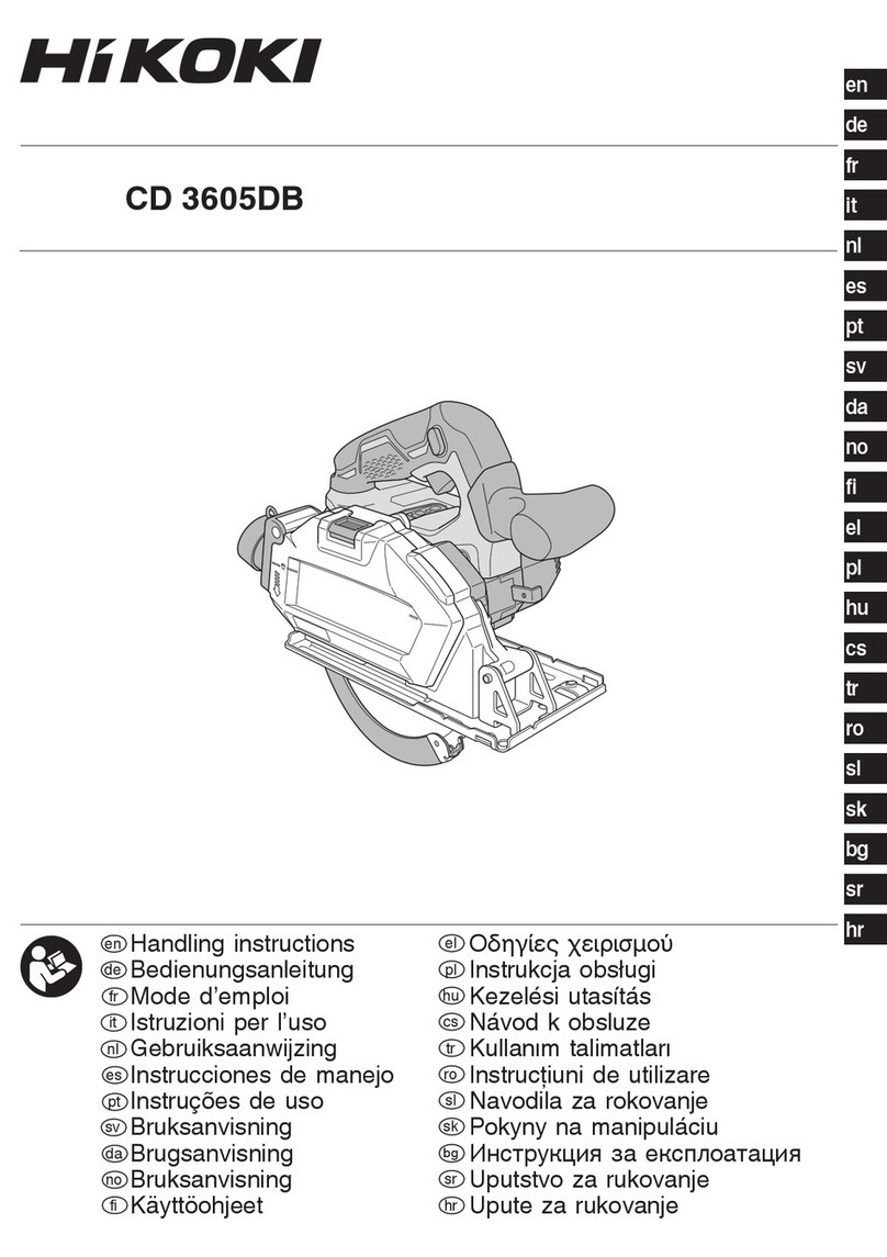 HIKOKI CD 3605DB User manual HIKOKI CD 3605DB User manual