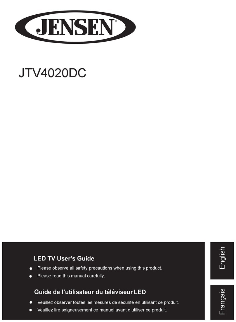 Jensen JTV4020DC User manual