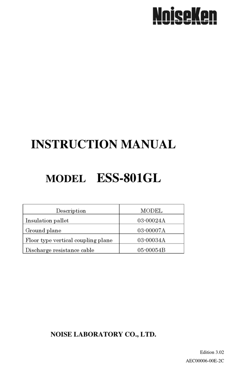 NoiseKen ESS-801GL instruction manual NoiseKen ESS-801GL instruction manual
