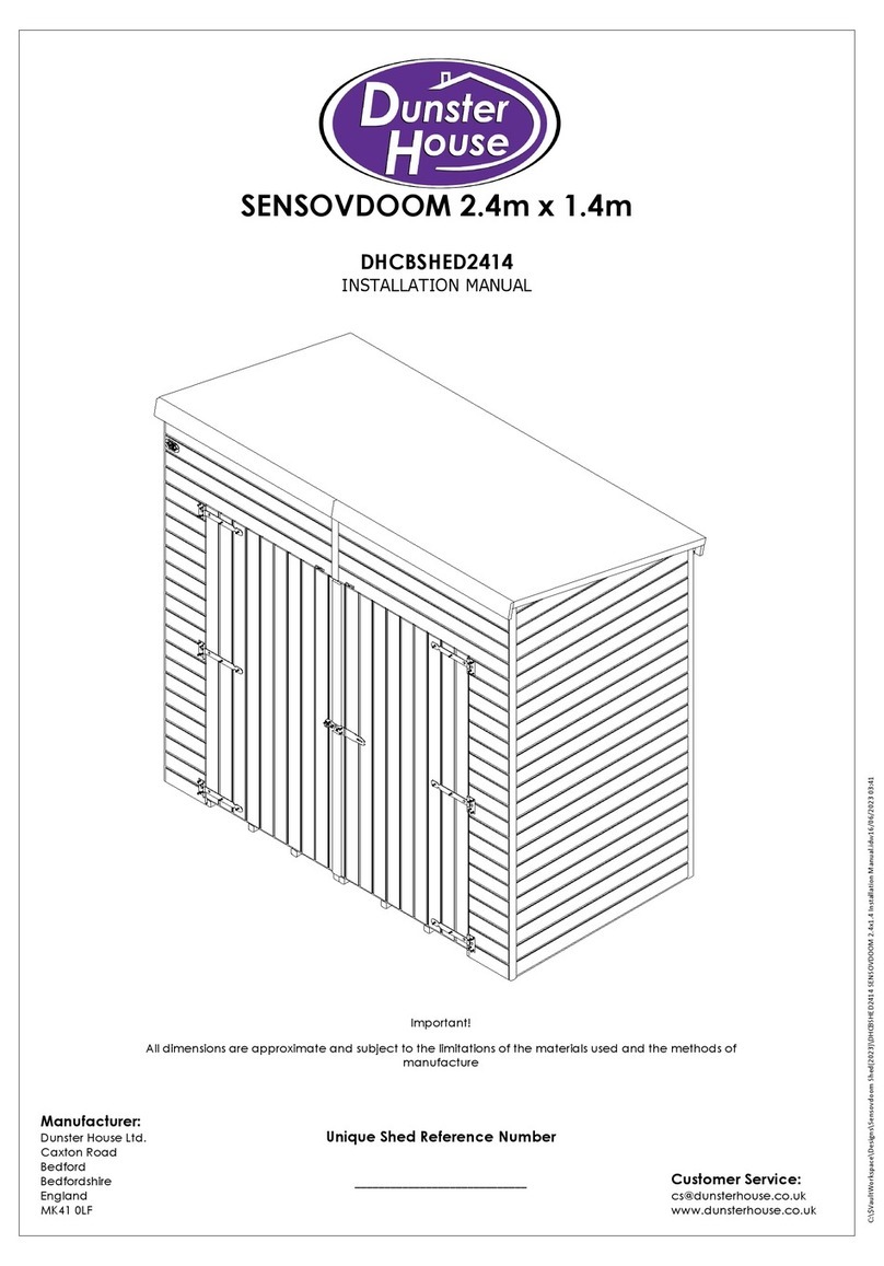 Dunster House SENSOVDOOM DHCBSHED2414 User manual Dunster House SENSOVDOOM DHCBSHED2414 User manual