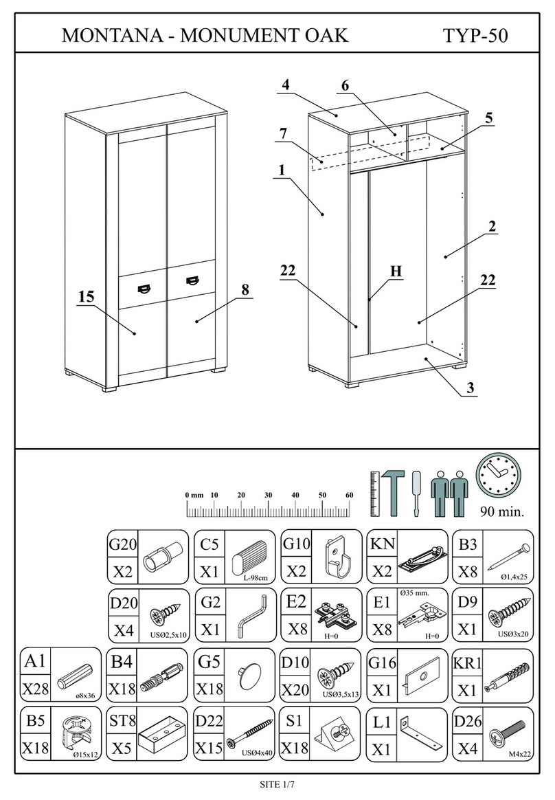 ASM MONTANA MONUMENT OAK TYP-50 User manual
