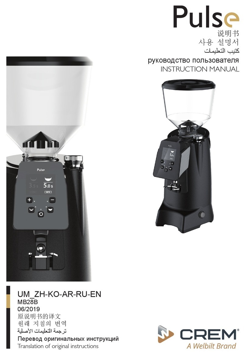 Welbilt CREM Pulse 65 instruction manual