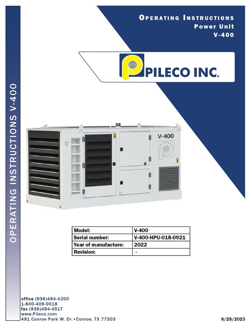 PILECO V-400 operating instructions
