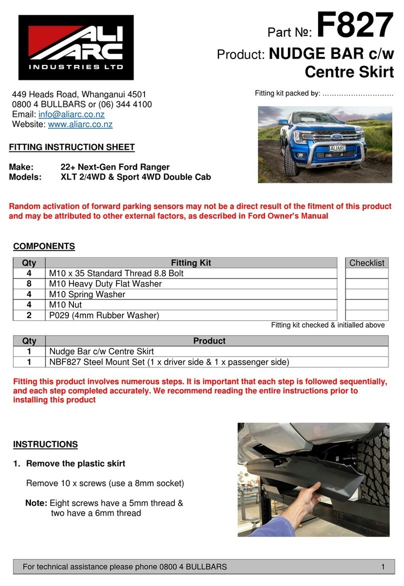 ALI ARC F827 manual