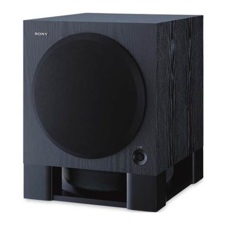 Sony SA-WX700 user manual