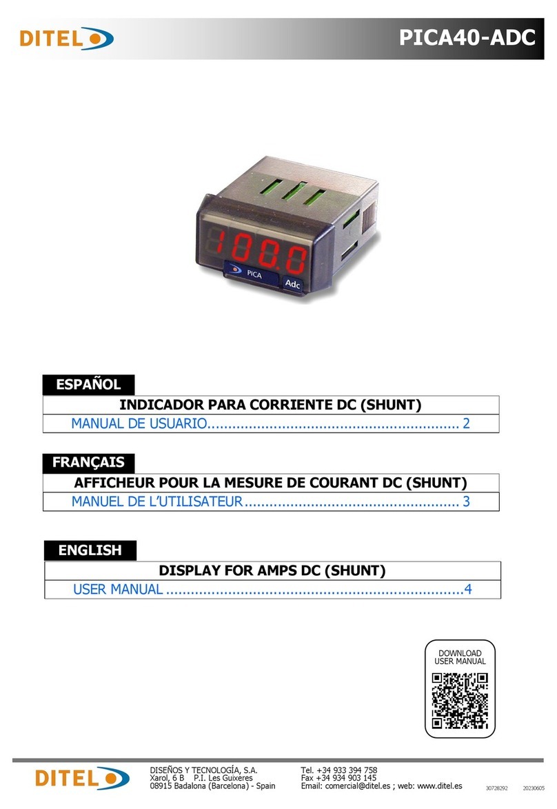 Ditel PICA40-ADC user manual