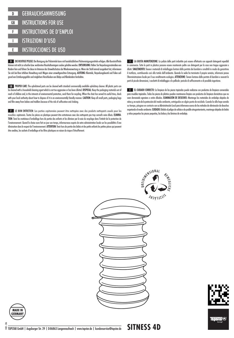 topstar SITNESS 4D Instructions for use