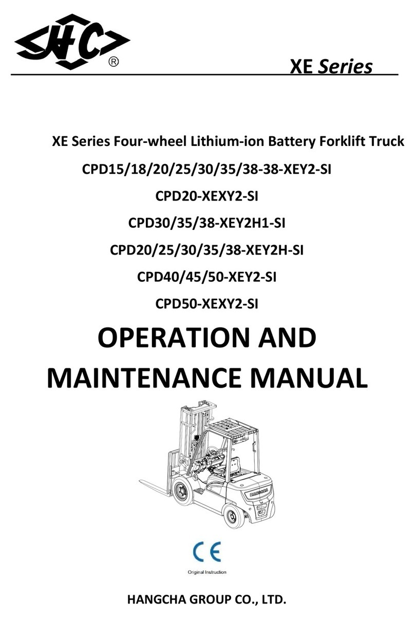 HANGCHA XE Series Operation and maintenance manual