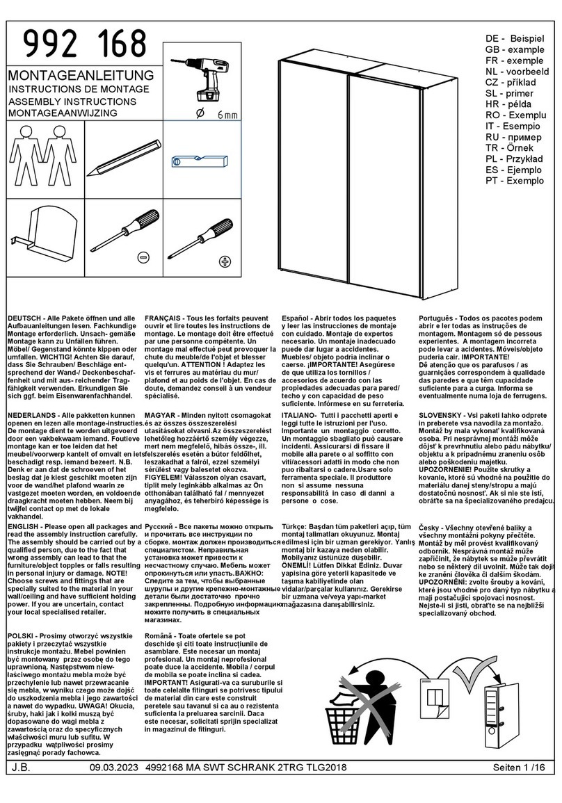 Xxxlutz 992 168 Assembly instructions