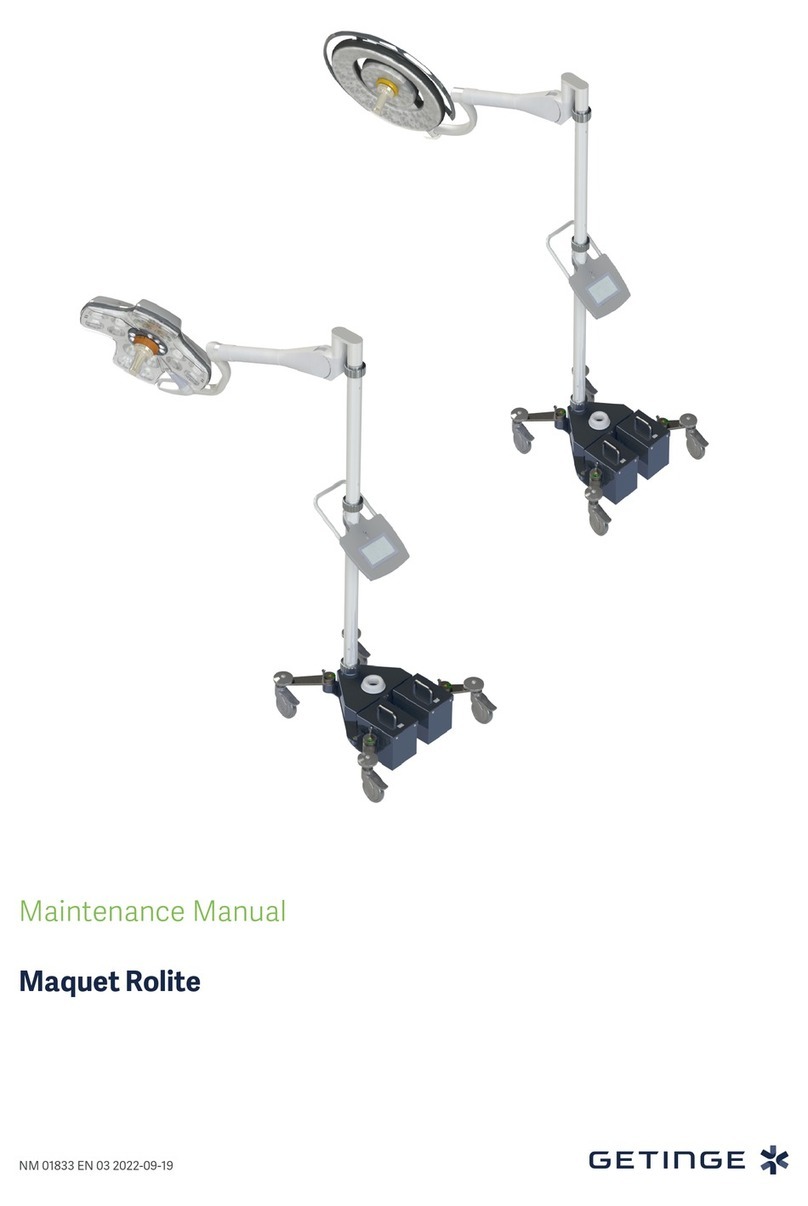 Getinge Maquet PowerLED II 700 Maintenance manual