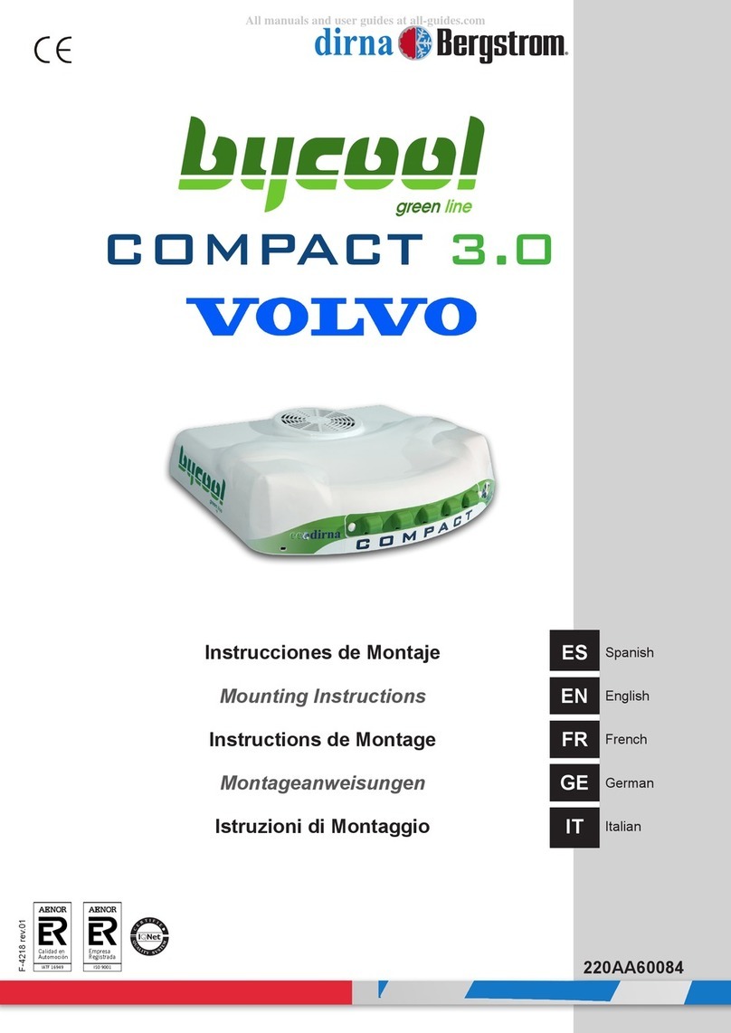 dirna Bergstrom bycool COMPACT 3.0 User manual dirna Bergstrom bycool COMPACT 3.0 User manual