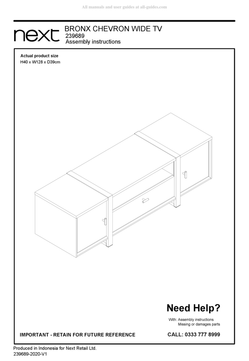 Next BRONX CHEVRON WIDE TV 239689 User manual Next BRONX CHEVRON WIDE TV 239689 User manual