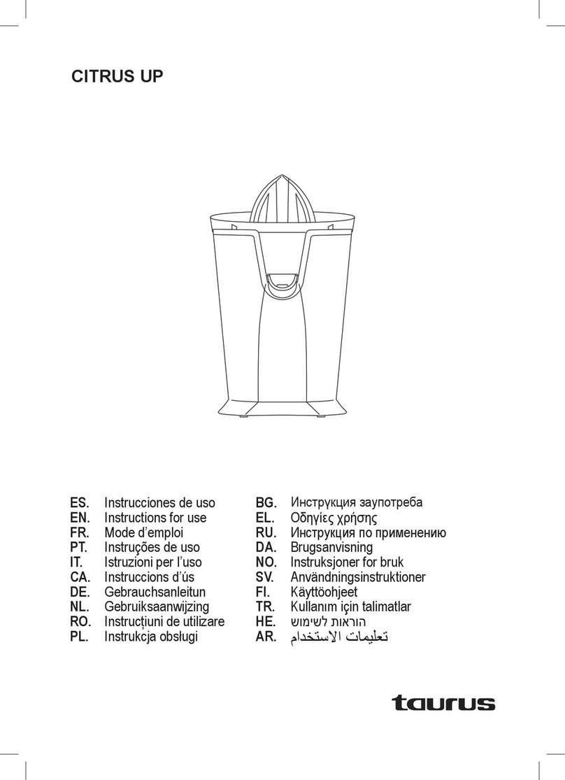 Taurus CITRUS UP User manual Taurus CITRUS UP User manual