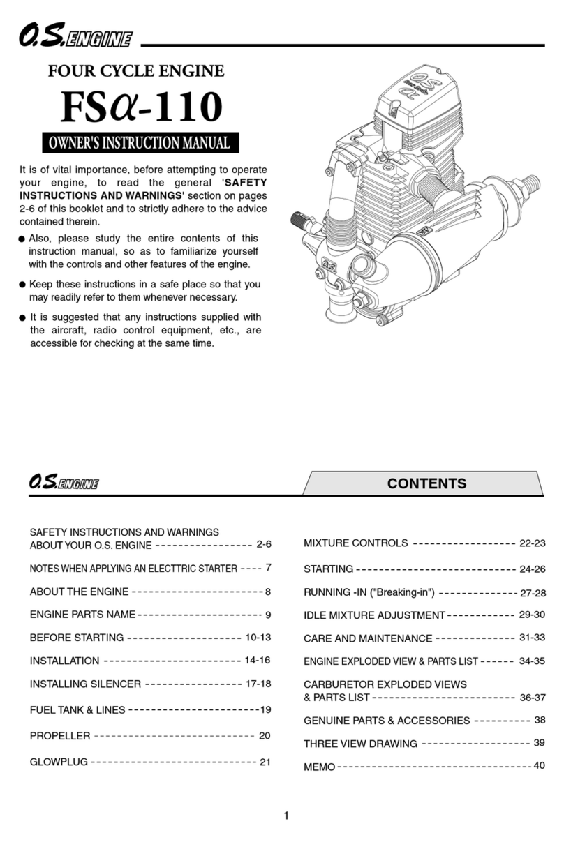 O.S. engine Alpha Series Setup guide