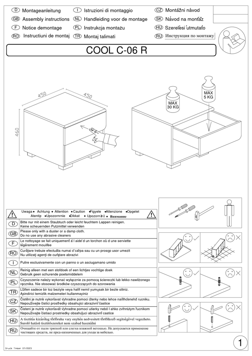Xxxlutz COOL C-06 R Assembly instructions