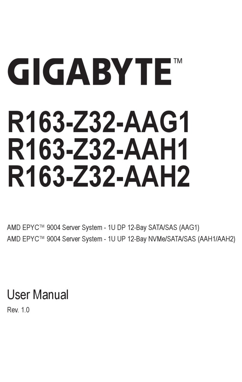 Gigabyte R163-Z32-AAG1 User manual
