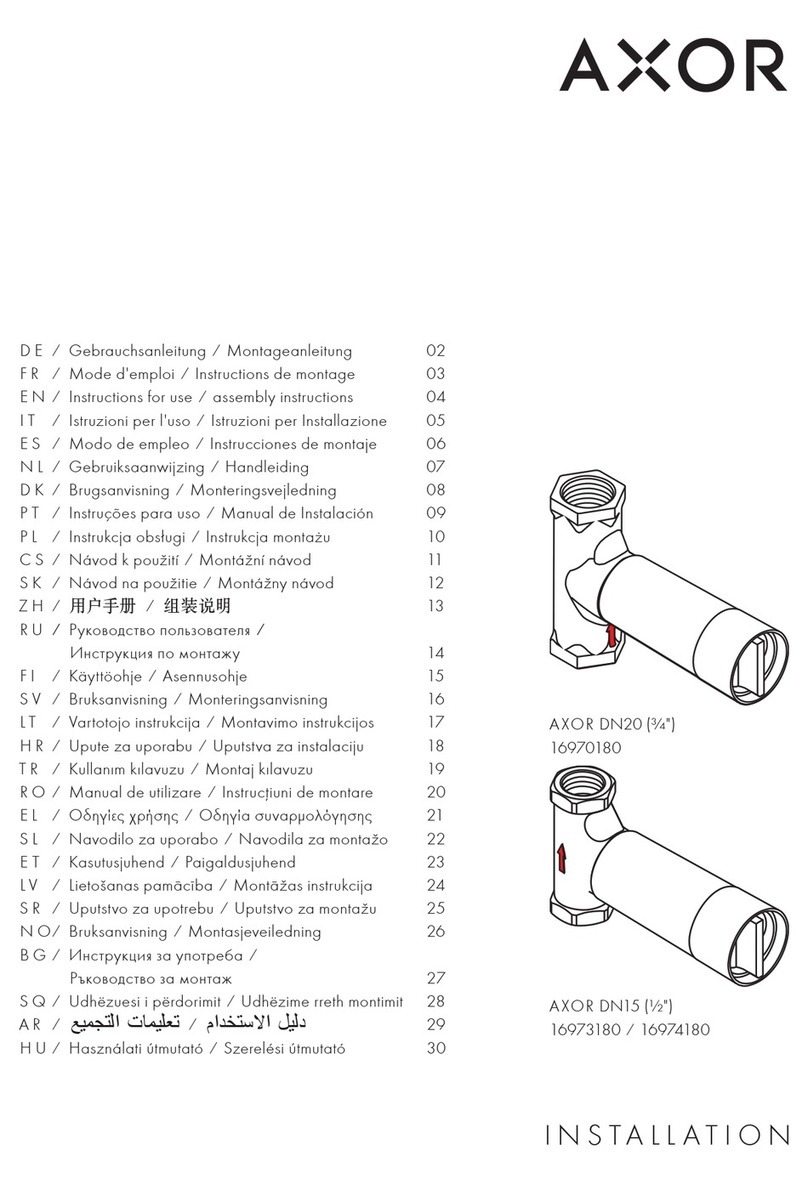 Axor DN20 16970180 Manual