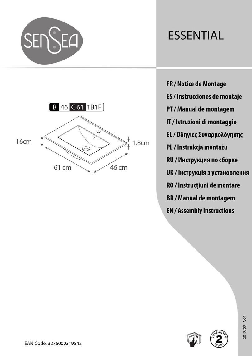 Sensea B 46 C 61 1B1F Assembly instructions