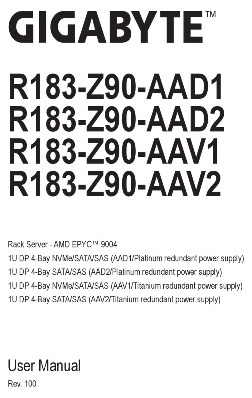 Gigabyte R183-Z90-AAV1 User manual