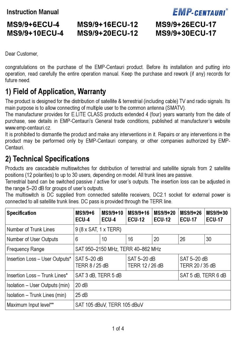EMP-Centauri MS9/9+6ECU-4 instruction manual