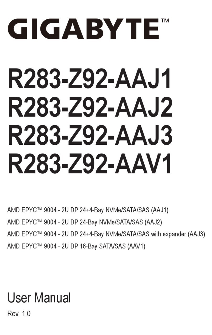 Gigabyte R283-Z92-AAJ1 User manual